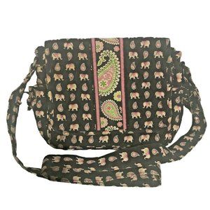 Vera Bradley Retired Pink Elephant Crossbody Bag